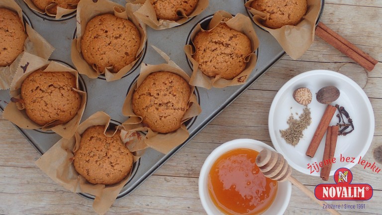 medové muffiny