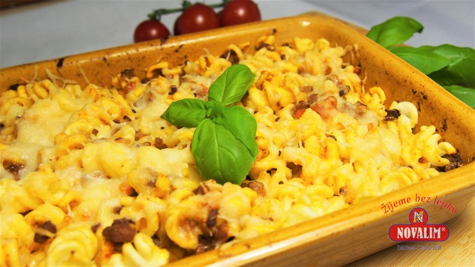 Bezlepkové cestoviny Bolognese