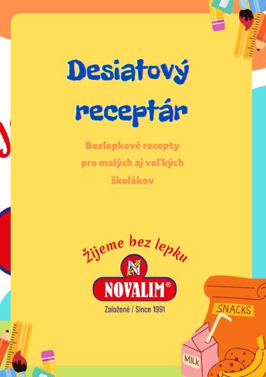 bezlepková desiata pre deti - receptár