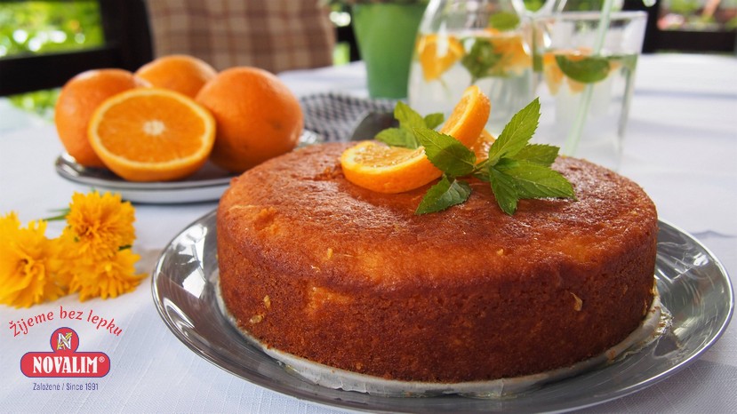 pomarančová torta bez lepku